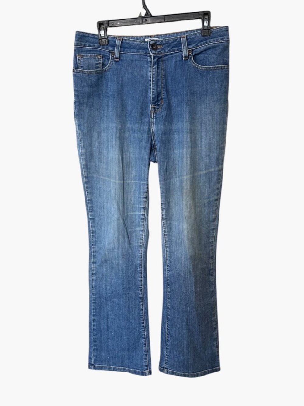 L.L. Bean Womens Size 10 Classic Fit Medium Wash Bootcut Jeans Cotton Denim